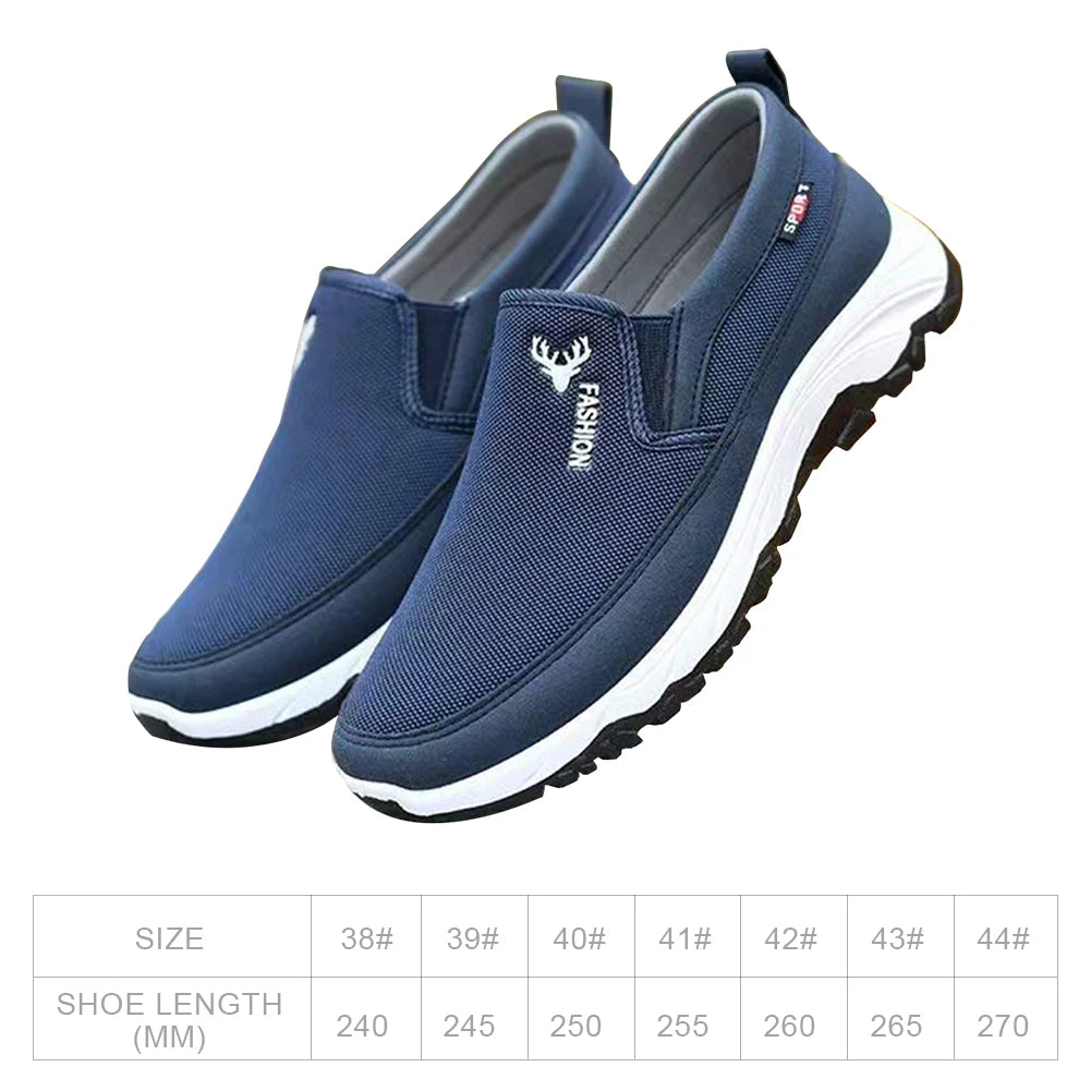 Stile - Men's Breathable Mesh Slip-On Casual Loafers - Ashour Shoes