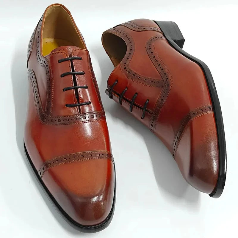 La Nurma - Classic men's leather oxford dress shoes - Ashour Shoes