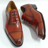 La Nurma - Classic men's leather oxford dress shoes - Ashour Shoes