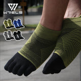 Agile3 - Unisex Merino Performance Toe Ankle Socks for Running & Hiking - Ashour Shoes