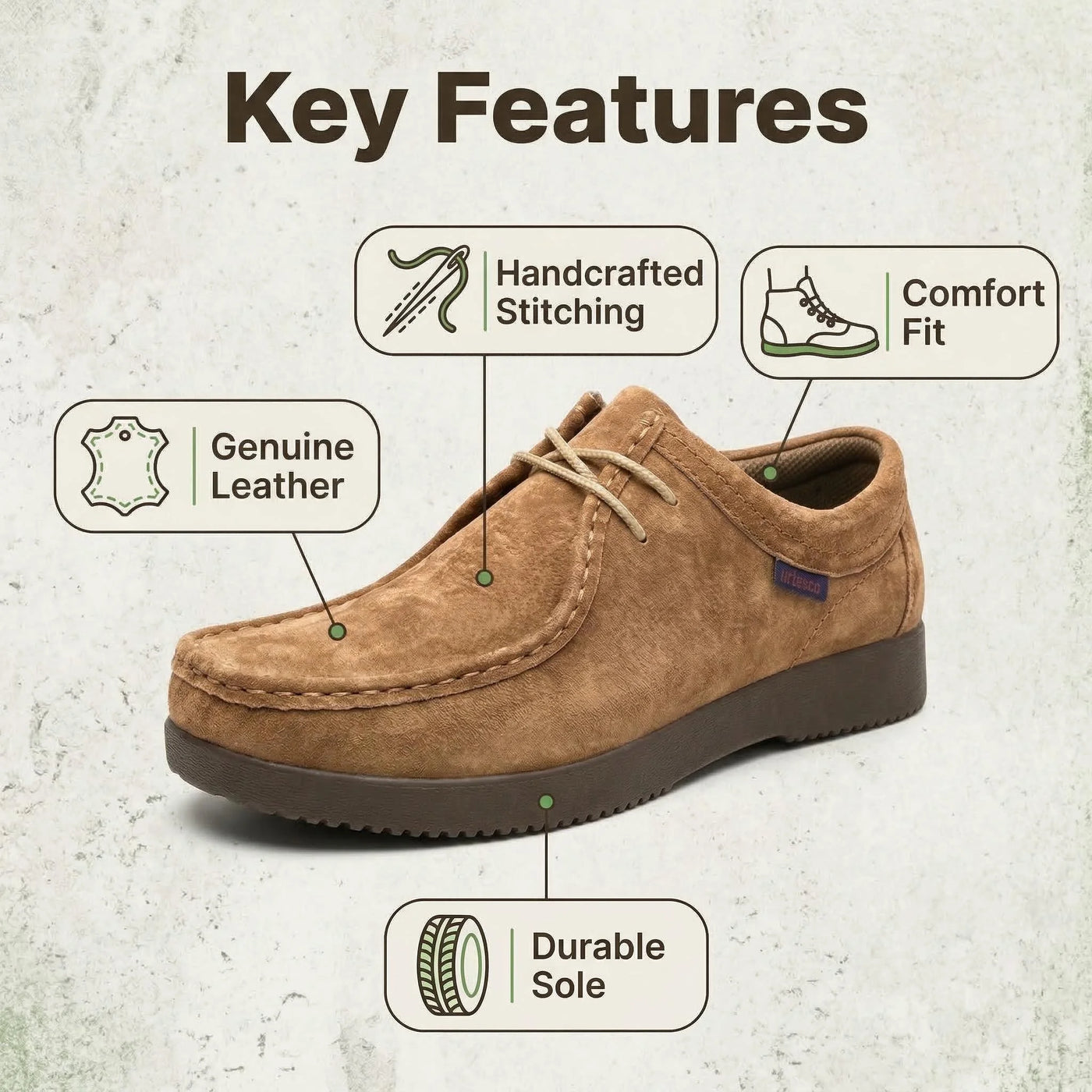 Artigiano - Men's Casual Pig Suede Lace-Up Moccasin Loafers - Ashour Shoes
