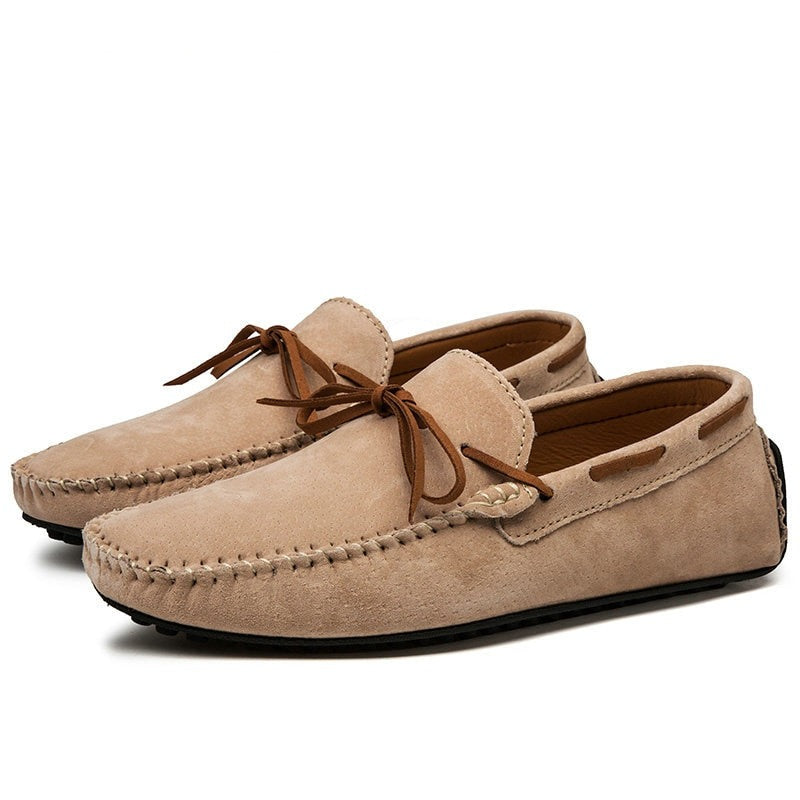 DEKABR2 - Suede Leather Boat Shoes/Loafers For Men - Summer Moccasins - Ashour Shoes