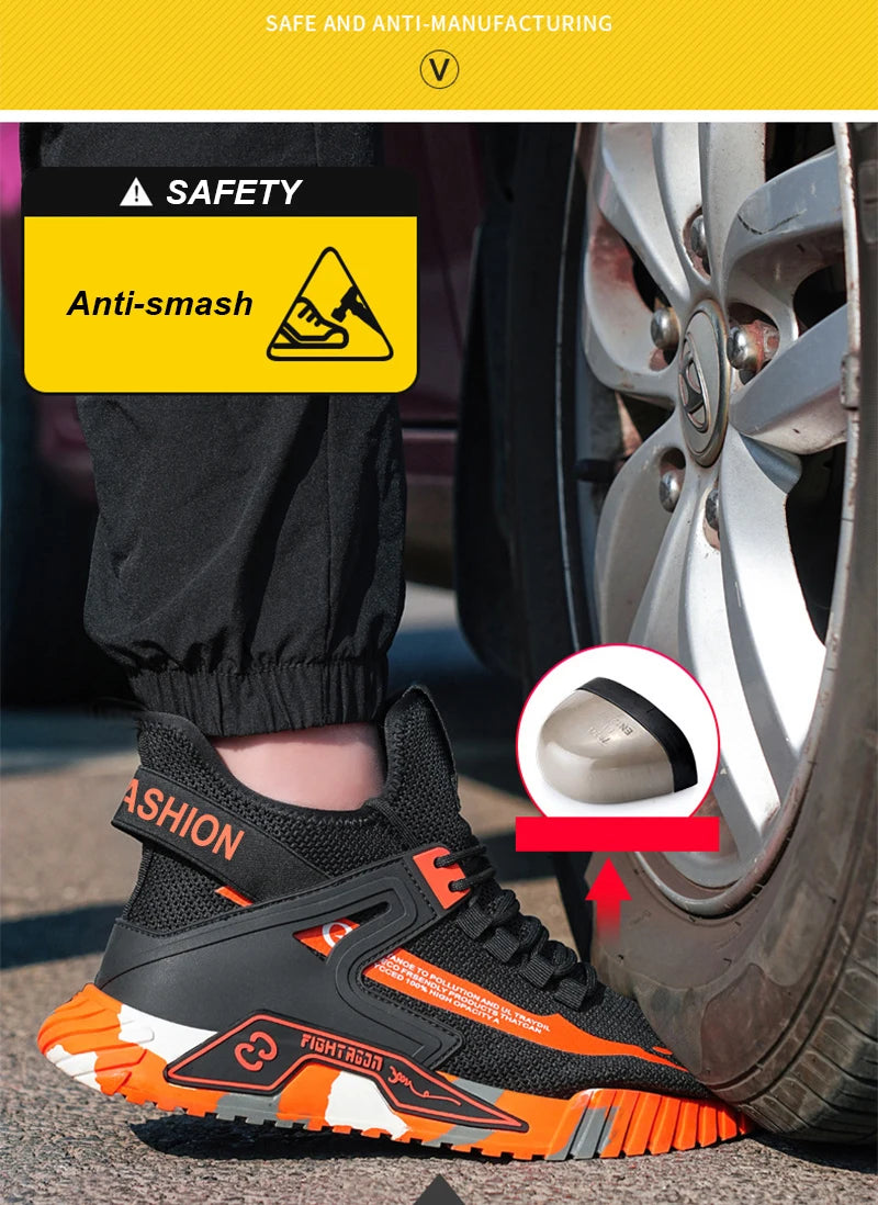 Forge 3 – Steel Toe Anti-Smash & anti puncture Safety Work Shoes - Ashour Shoes