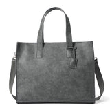 Suma - Men's Vegan Leather Tote Bag – Stylish Vintage Handbag for Everyday Versatility - Ashour Shoes