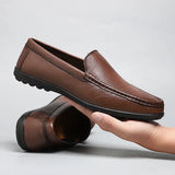 Comodo - Men's Classic Genuine Leather Driving Loafers - Ashour Shoes