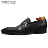 Nobile - Men's Black Genuine Leather Wingtip Horsebit Loafers - Ashour Shoes
