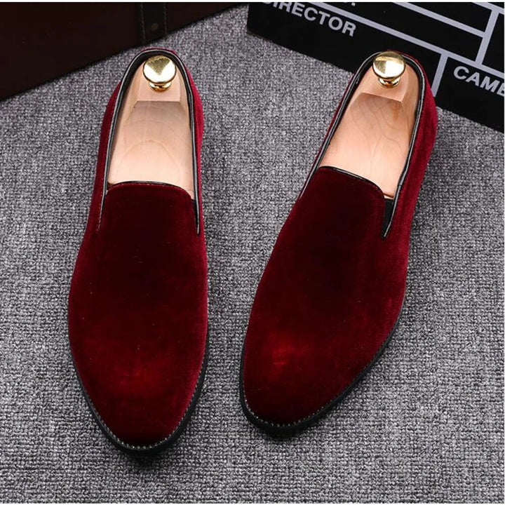 Vevli Rossi - Red bottom sole suede Leather loafers for men - Ashour Shoes