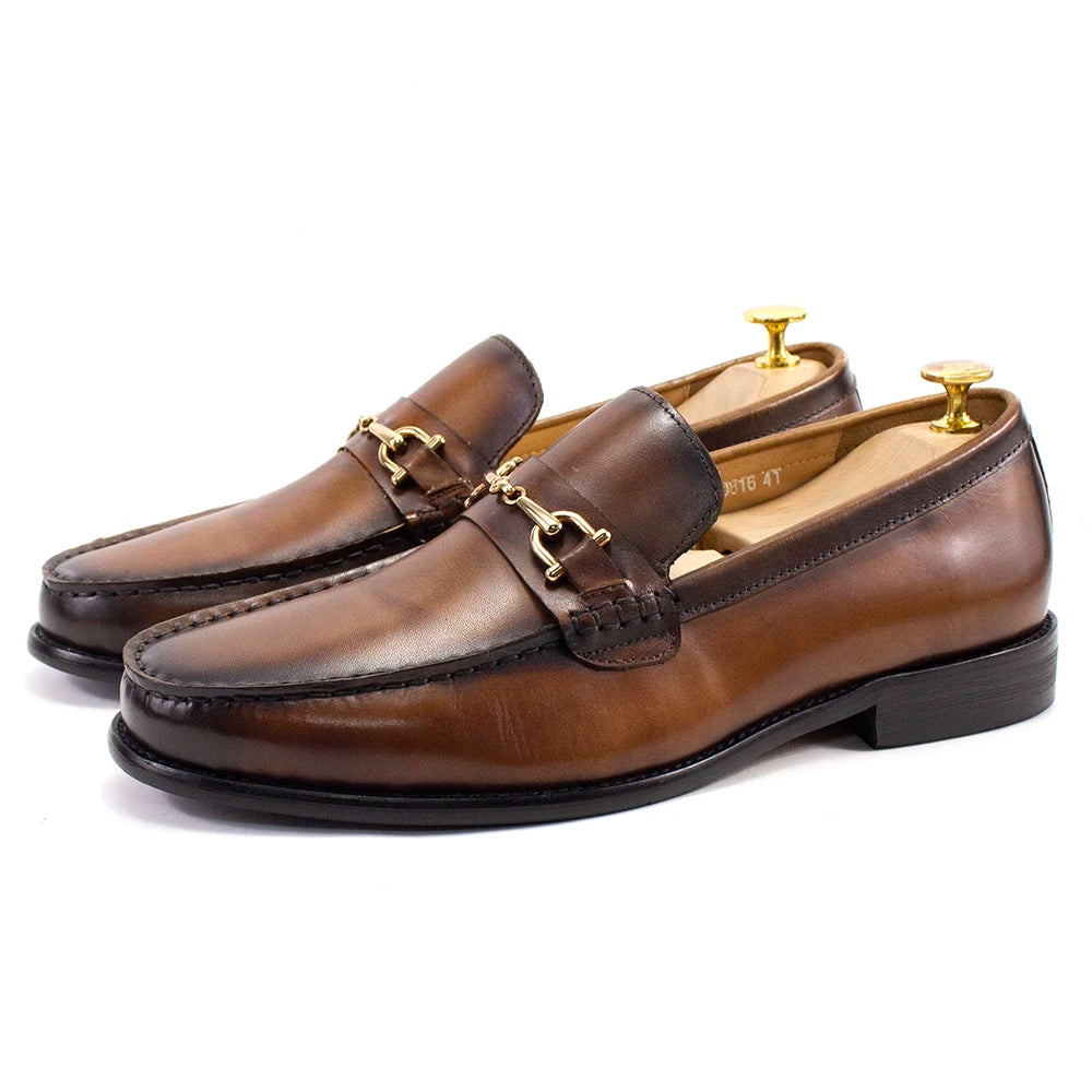 Raffinato - Men's Luxury Genuine Leather Bit Loafers - Ashour Shoes