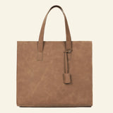Suma - Men's Vegan Leather Tote Bag – Stylish Vintage Handbag for Everyday Versatility - Ashour Shoes
