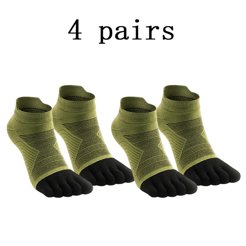 Agile3 - Unisex Merino Performance Toe Ankle Socks for Running & Hiking - Ashour Shoes