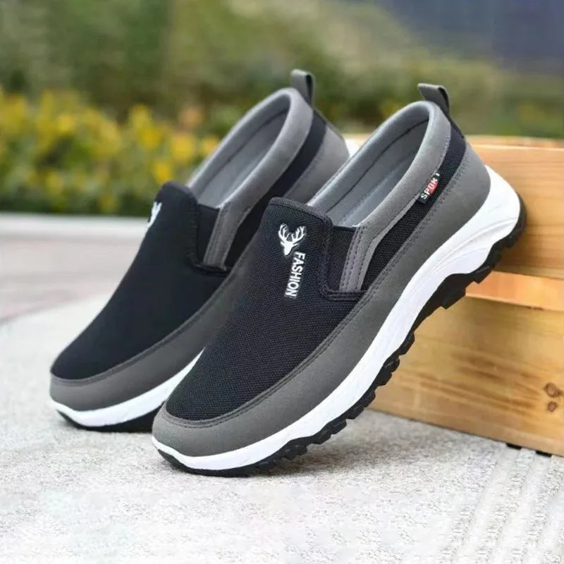Stile - Men's Breathable Mesh Slip-On Casual Loafers - Ashour Shoes
