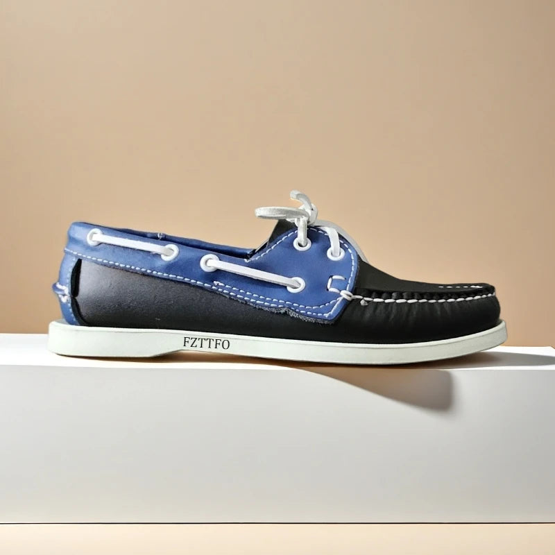 Navigante - Men's Premium Genuine Leather Boat Deck Shoes - Ashour Shoes