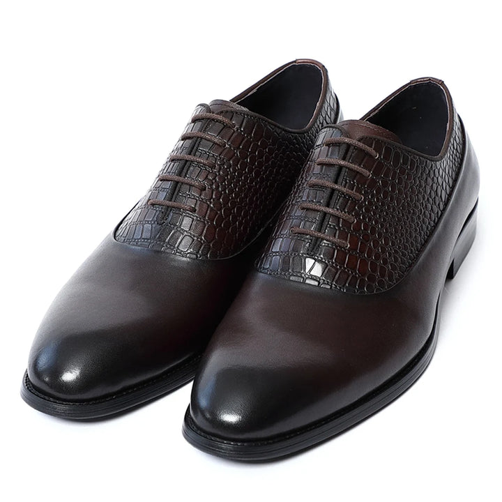 ROSSI X - Luxury two tone leather red bottom oxford shoes for men - Ashour Shoes