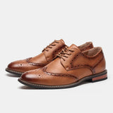 Maestro - Men's Classic Wingtip Brogue Dress Shoes - Ashour Shoes