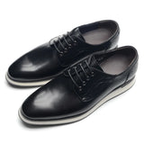 Grylo 2 - Derby dress leather sneakers shoes for men - Ashour Shoes