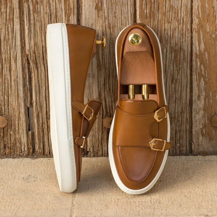 Vulcanize - Double Monk Loafers For Men - Ashour Shoes