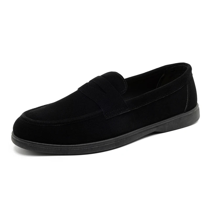 Comodo - Men's Casual Suede-Texture Slip-On Loafers