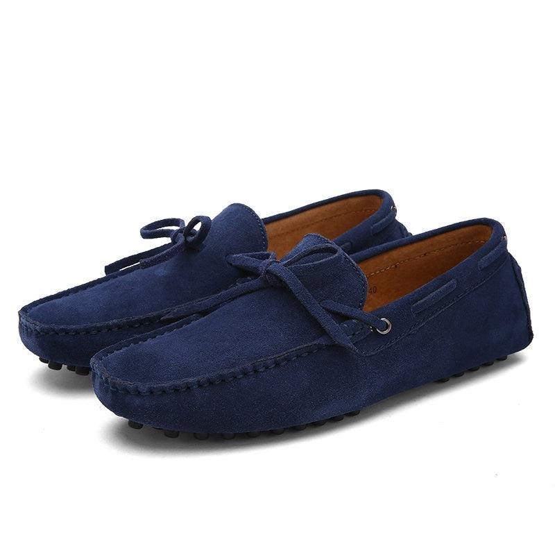 DEKABR2 - Suede Leather Boat Shoes/Loafers For Men - Summer Moccasins - Ashour Shoes