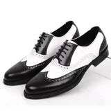 Dandy - Men's Two-Tone Wingtip Brogue Oxford Dress Shoes - Ashour Shoes