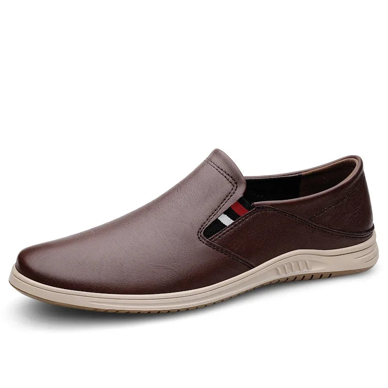 Comodo - Men's Genuine Leather Casual Slip-On Loafers - Ashour Shoes