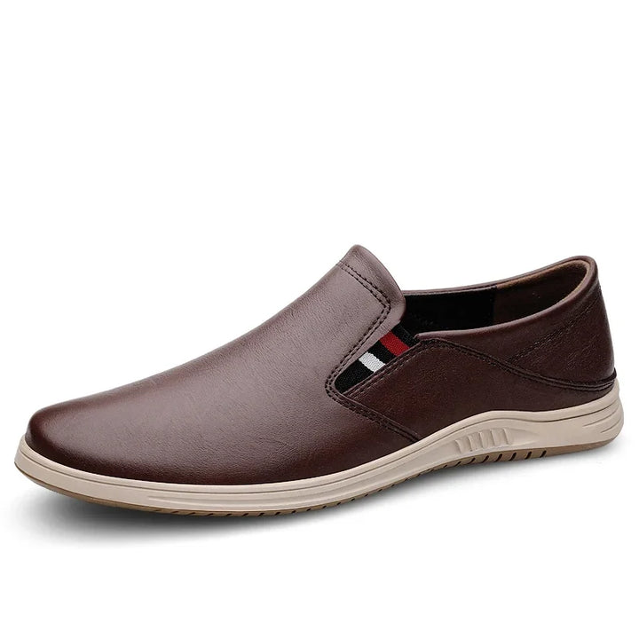 Comodo - Men's Genuine Leather Casual Slip-On Loafers
