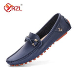 Rubino - Men's Stylish Wine Red PU Leather Driving Loafers - Ashour Shoes