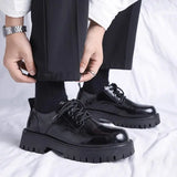 Vigore - Men's Glossy Platform Derby Dress Shoes - Ashour Shoes