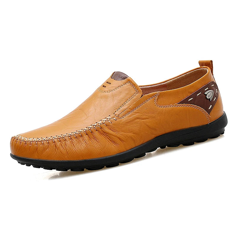 Mocassino - Men's Genuine Leather Driving Moccasin Loafer - Ashour Shoes
