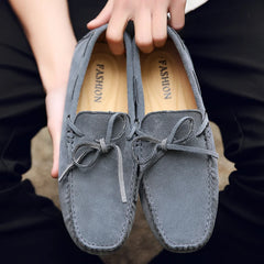 Sereno - Men's Casual Navy Suede Driving Loafers - Ashour Shoes
