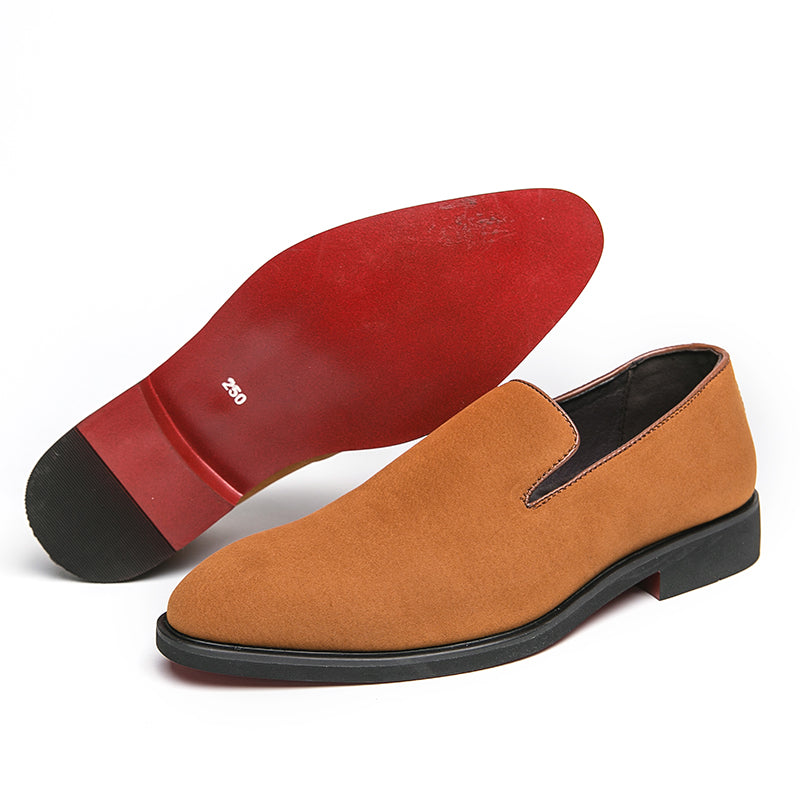 The rossi S2 - Red Bottom Dandelion Men's Leather Loafers