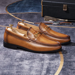 Raffinato - Men's Luxury Genuine Leather Bit Loafers - Ashour Shoes