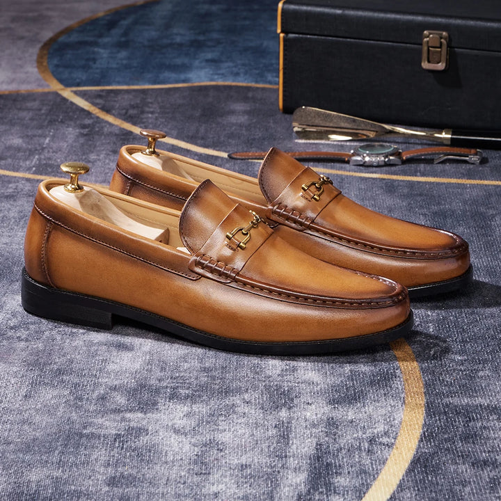Raffinato - Men's Luxury Genuine Leather Bit Loafers