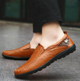 Mocassino - Men's Genuine Leather Driving Moccasin Loafer - Ashour Shoes