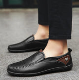 Mocassino - Men's Genuine Leather Driving Moccasin Loafer - Ashour Shoes