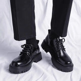 Vigore - Men's Glossy Platform Derby Dress Shoes - Ashour Shoes