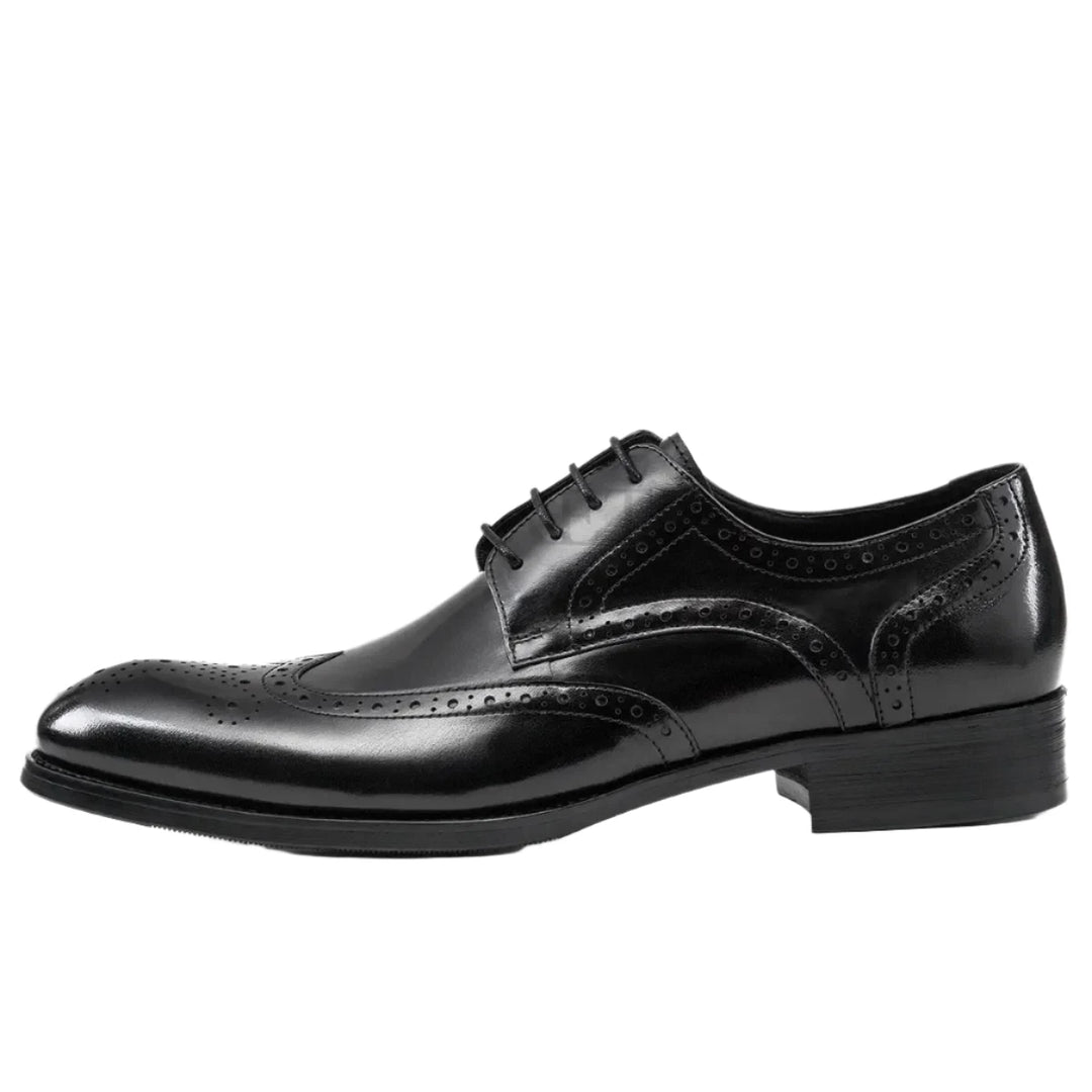 Ryno - Brogue Derby leather dress shoes for men - Ashour Shoes