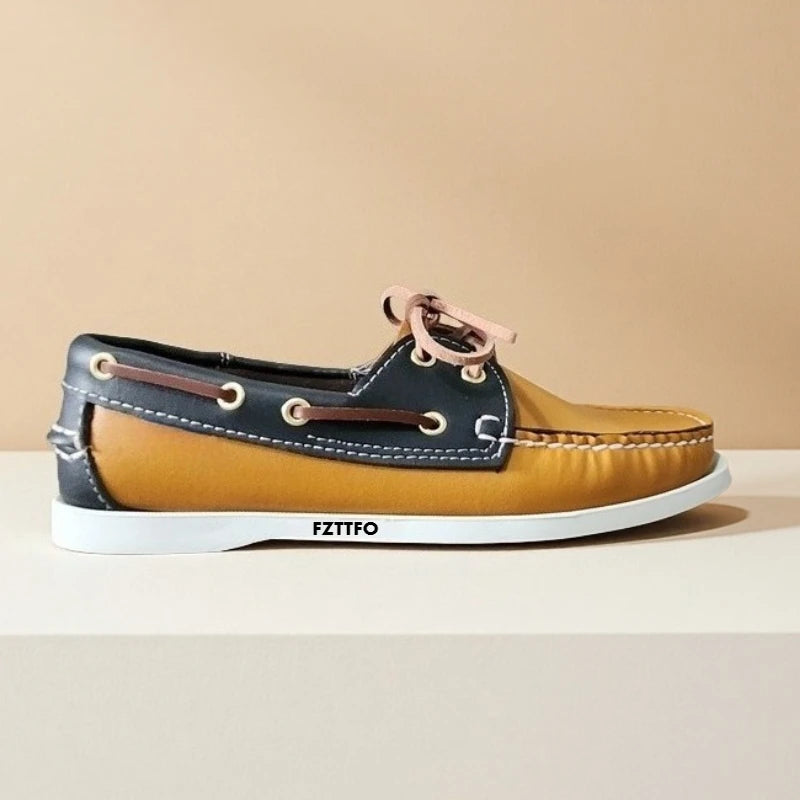 Navigante - Men's Premium Genuine Leather Boat Deck Shoes - Ashour Shoes