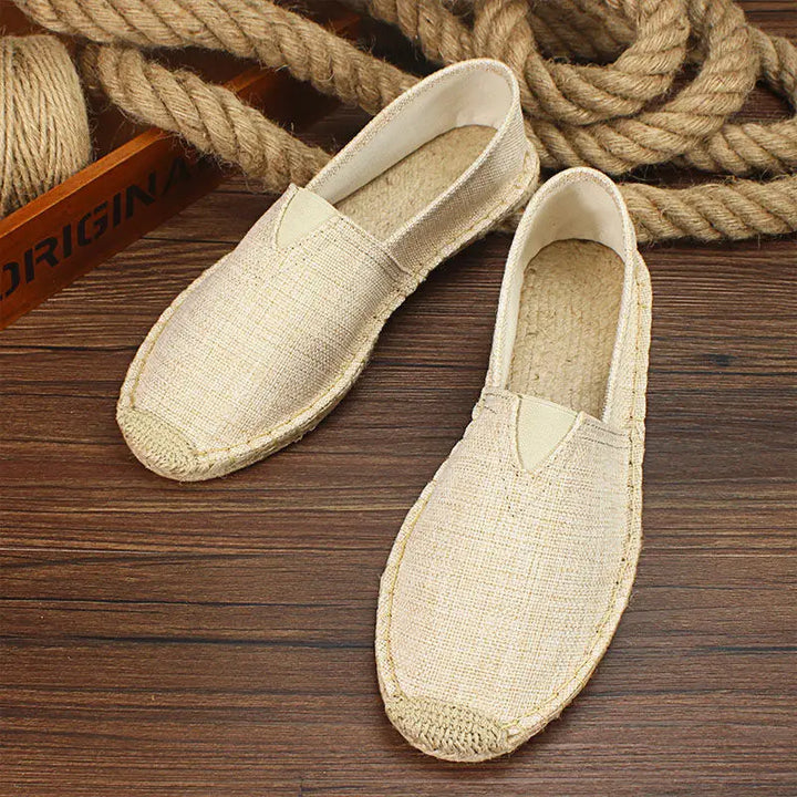 Estivo - Unisex Casual Slip-On Hemp Canvas Espadrille Flats