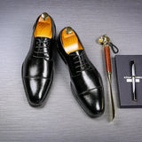 Zinar - Classic Modern Oxford Lace Dress Shoes - Ashour Shoes