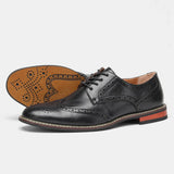 Maestro - Men's Classic Wingtip Brogue Dress Shoes - Ashour Shoes