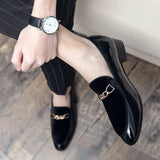 il lusso C - Italian style patent leather loafers for men - Ashour Shoes
