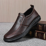 Libero - Hands free Lightweight slip-On Men's Leather Shoes - Ashour Shoes