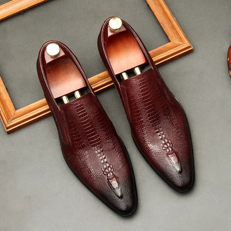 Il Croso - Elegant Red bottom leather loafers