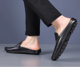 Momo A2 - backless loafers / leather mules for men - Ashour Shoes