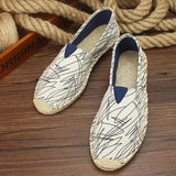 Estivo - Unisex Casual Slip-On Hemp Canvas Espadrille Flats - Ashour Shoes