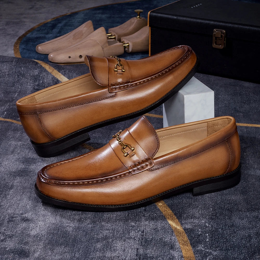 Raffinato - Men's Luxury Genuine Leather Bit Loafers - Ashour Shoes