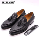 Maestro - Men's Hand-Painted Genuine Leather Tassel Loafers - Ashour Shoes