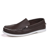 Vela - Men's Casual Leather Boat Loafers - Ashour Shoes
