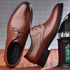 Bellagio - Men's Elegant Polished PU Leather Oxford Dress Shoes - Ashour Shoes