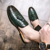 Momo A - Tassel patent leather mules for men/Stylish open back loafers - Ashour Shoes